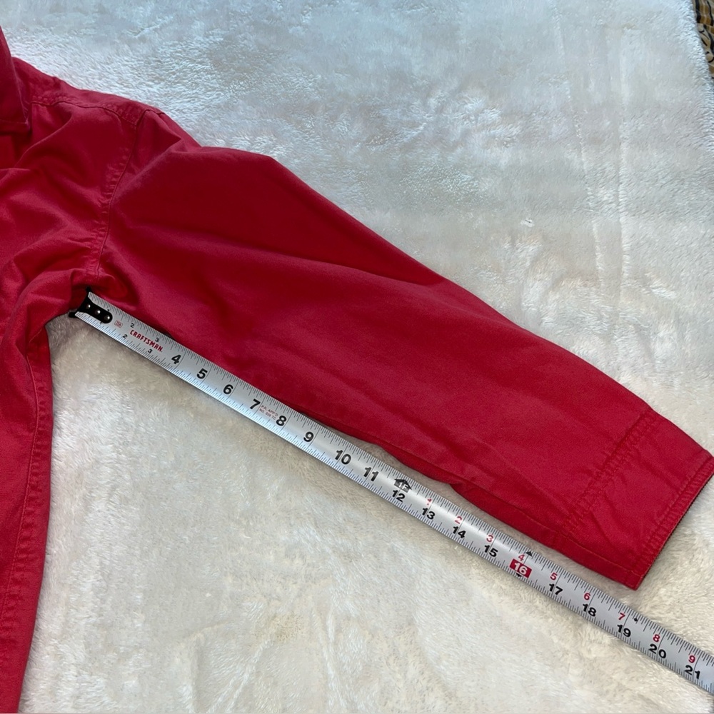 Vintage Gander Mountain Chore Field Barn Red Canvas Coat Jacket Women S corduroy - Picture 15 of 16
